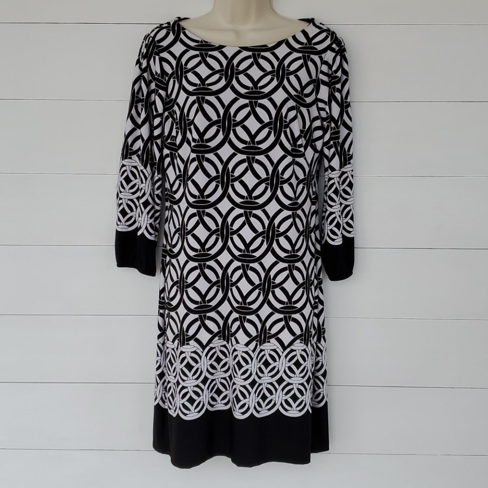 Enfocus Studio Black & White Dress Size 6